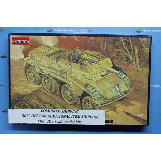 Roden 707 1/72 Sd. Kfz 234/3 Schwerer German Heavy Intelligence Car Wwii Kit