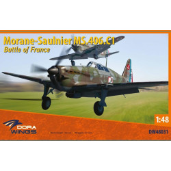 Dora Wings 48031 1/48 Morane Saulnier Ms.406c.1 Battle Of France Plastic Model