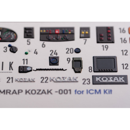 Kelik K35022 1/35 Kozak-001 Ukrainian Mrap 3d Decals For Icm Kit