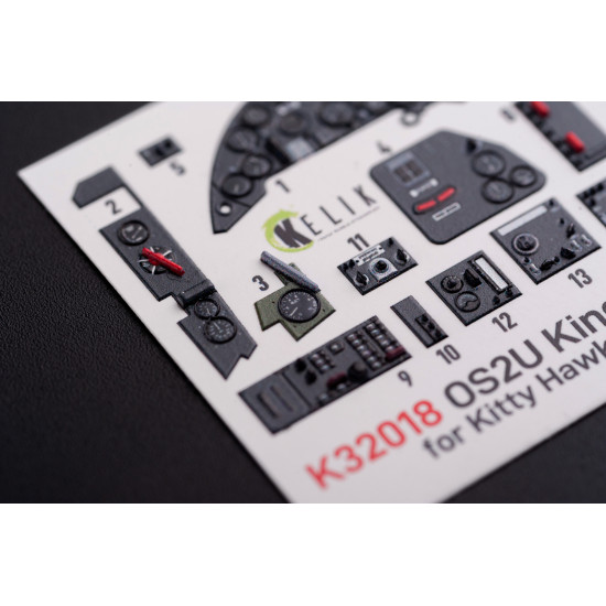Kelik K32018 1/32 Os2u Kingfisher Interior 3d Decal For Kitty Hawk Zimi Models Kit