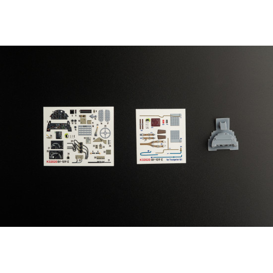Kelik K32020 1/32 Bf 109 E Interior 3d Decal With 3d Printed Parts For Trumpeter Kit