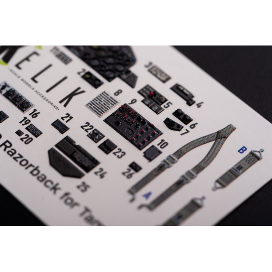 Kelik K48015 1/48 P 47d Razorback Interior 3d Decals For Tamiya Kit Kelik K48015 1/48 P 47d Razorback Interior 3d Decals For Tamiya Kit