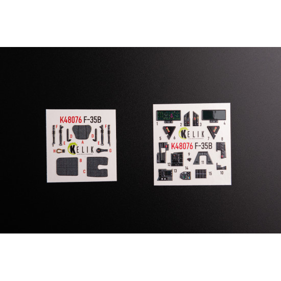 Kelik K48076 1/48 F 35b Interior 3d Decals For Tamiya Kit