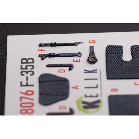 Kelik K48076 1/48 F 35b Interior 3d Decals For Tamiya Kit