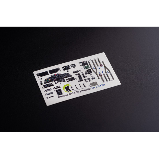 Kelik K48079 1/48 O 2a Skymaster Interior 3d Decals Small Version For Icm Kit