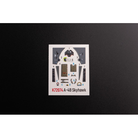 Kelik K72074 1/72 A4b Skyhawk Interior 3d Decals For Hobby 2000 Fujimi Kit