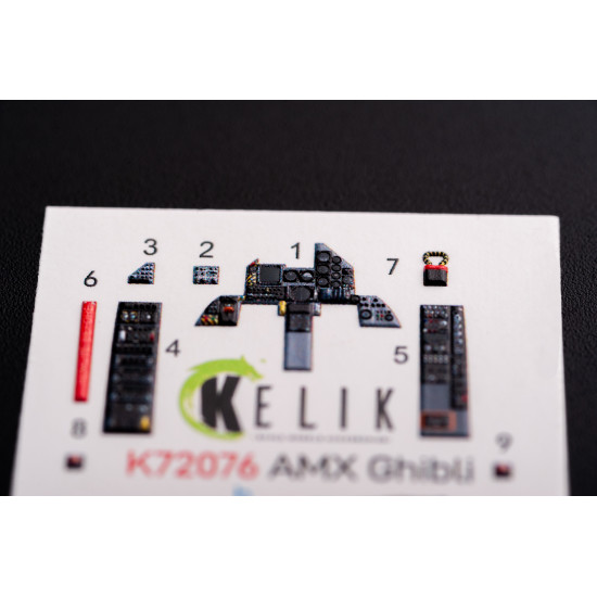 Kelik K72076 1/72 Amx Ghibli Interior 3d Decals For Italeri Kit