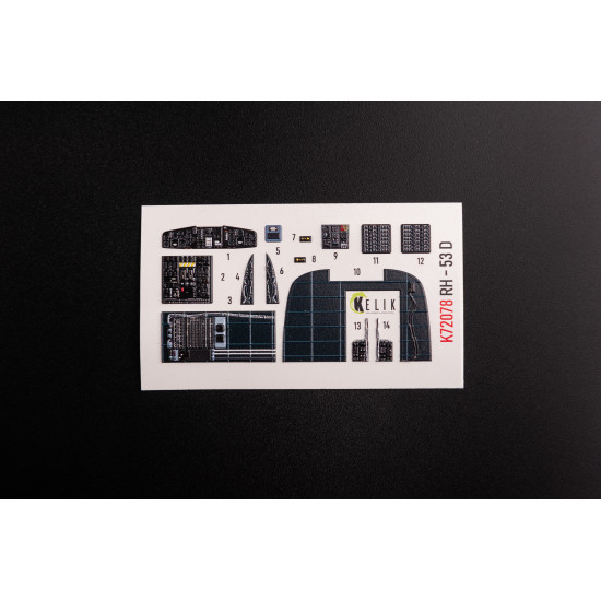 Kelik K72078 1/72 Ch 53d Sea Stallion Interior 3d Decals For Fujimi Academy Kit