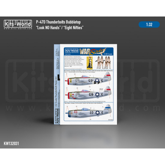 Kits World Kw132031 1/32 Decal P-47d Thunderbolt Look No Hands / Eight Nifties