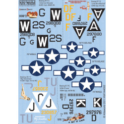 Kits World Kw144002 1/144 Decal For B-17 Flying Fortress