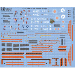 Kits World Kw144052 1/144 Decal For Handley Page Victor Over The Gulf