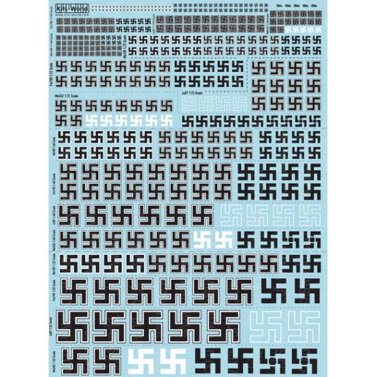 Kits World Kw1724832 1/144 1/72 1/48 1/32 Decal German Insignia Multi Scale