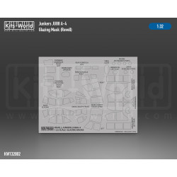 Kits World Kwm32-1002 1/32 Mask For Junkers Ju 88a-4 Canopy/Wheels Revell 03988