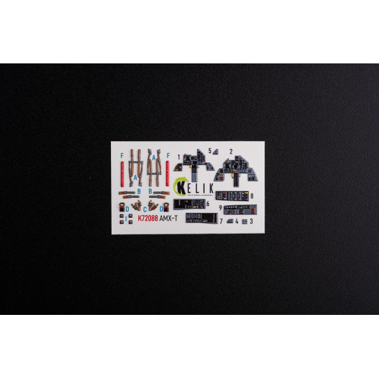 Kelik K72088 1/72 Amx T Interior 3d Decals For Italeri Kit