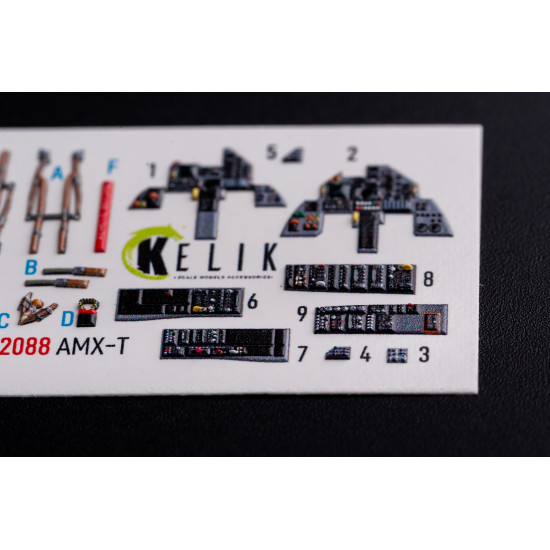 Kelik K72088 1/72 Amx T Interior 3d Decals For Italeri Kit