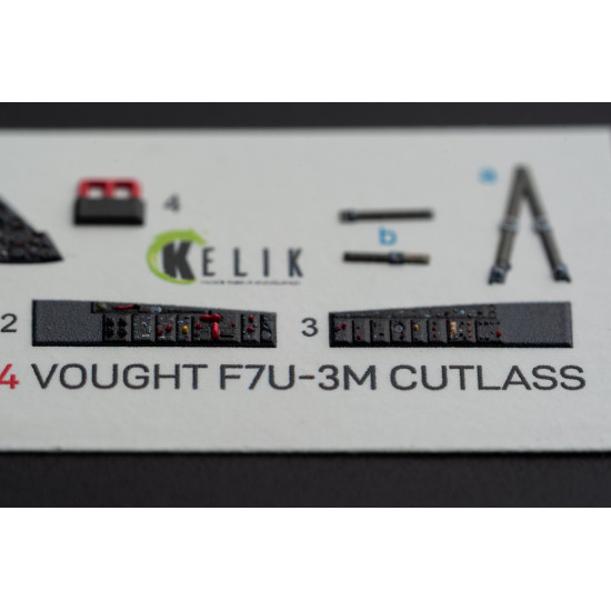 Kelik K72094 1/72 Vought F7u 3m Cutlass Interior 3d Decals For Fujimi Kit