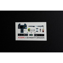 Kelik K72095 1/72 J 20 Mighty Dragon Interior 3d Decals For Dream Model Kit