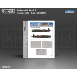 Kits World Kwm32-1010 1/32 Mask For Avro Lancaster B Mk.i/Iii Canopy/Wheels For Border Models Bf-010