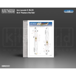 Kits World Kwm32-1011 1/32 Mask For Avro Lancaster B Mk.i/Iii Bq-b Phantom Of The Ruhr