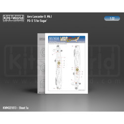 Kits World Kwm32-1013 1/32 Mask For Avro Lancaster B Mk.i/Iii Po-s S For Sugar