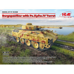 Icm 35360 1/35 Bergepanther With A Turret Pz.kpfw.iv Plastic Model Kit