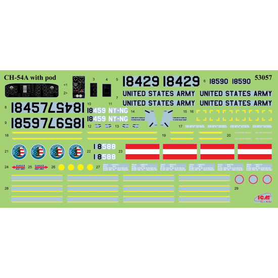 Icm 53057 1/35 Ch-54a Tarhe With Universal Military Pod Plastic Model Kit