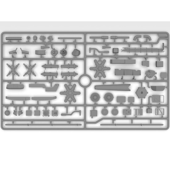 Icm 53057 1/35 Ch-54a Tarhe With Universal Military Pod Plastic Model Kit