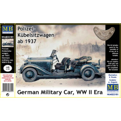 Master Box 35101 1/35 Polizei Kuebelsitzwagen Ab 1937 German Military Car Ww Ii Era