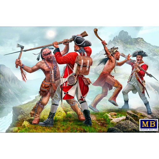 Master Box 35236 1/35 The Mohicans. Mortal Combat. Indian Wars Series The Xviii Century. Kit No 7