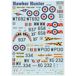 Print Scale 72-464 1/72 Decal For Hawker Hunter F.1 F.6
