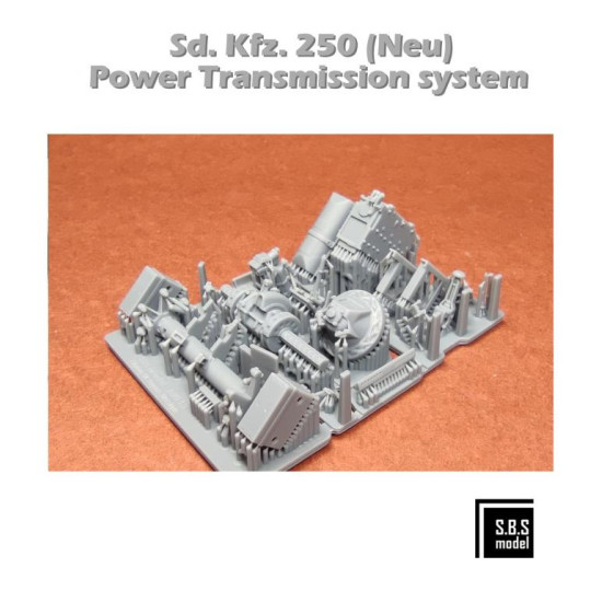 Sbs 3d038 1/35 Sd.kfz. 250 Neu Power Transmission System Resin Kit