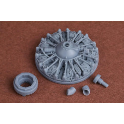 Sbs 48087 1/48 Sbd-5 Dauntless Engine And Exhaust Set For Academy/Am Resin Kit