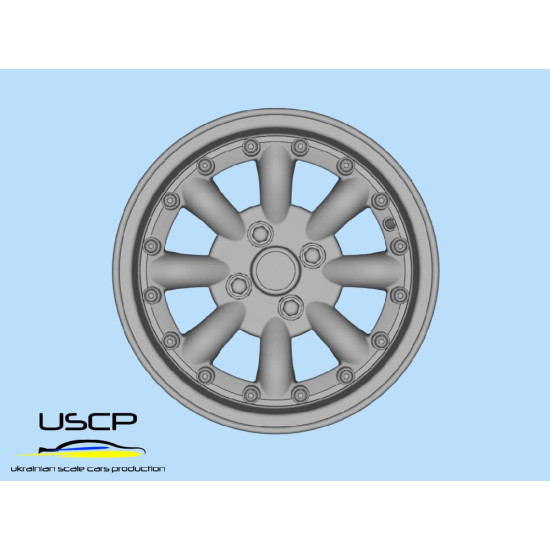 Uscp 24p181 1/24 Resin Wheels 13 Inch Jbw Superlight 2 Mini Cooper Hasegawa