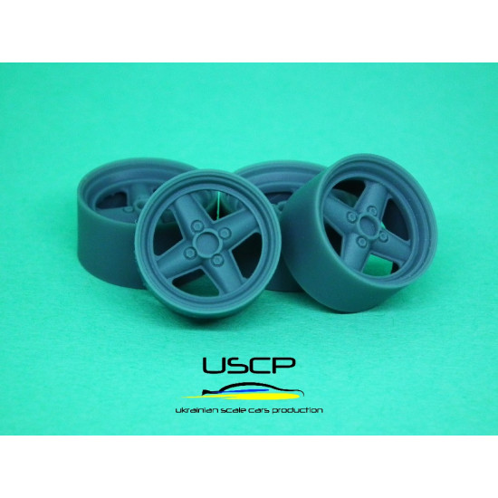 Uscp 24p182 1/24 Resin Wheels 13 Inch Revolution 4-spoke Mini Cooper Hasegawa