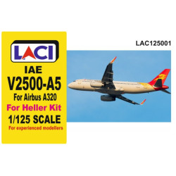 Laci 125001 1/125 Iae V2500-a5 For Airbus A320 For Heller Model Kit Resin Kit
