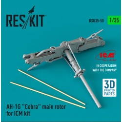 Reskit Rsu35-0050 1/35 Ah 1g Cobra Main Rotor For Icm Kit 3d Printed