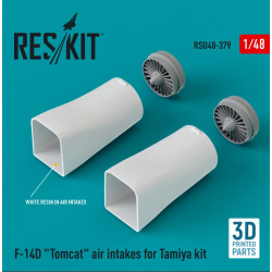 Reskit Rsu48-0379 1/48 F14d Tomcat Air Intakes For Tamiya Kit 3d Printed