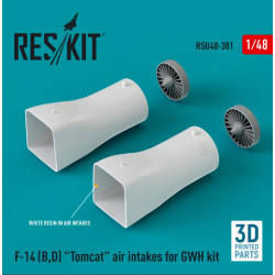 Reskit Rsu48-0381 1/48 F14 B D Tomcat Air Intakes For Gwh Kit 3d Printed