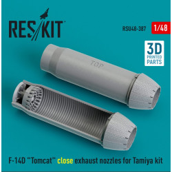 Reskit Rsu48-0387 1/48 F14d Tomcat Close Exhaust Nozzles For Tamiya Kit 3d Printed