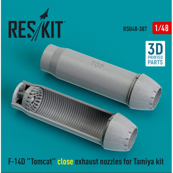 Reskit Rsu48-0387 1/48 F14d Tomcat Close Exhaust Nozzles For Tamiya Kit 3d Printed