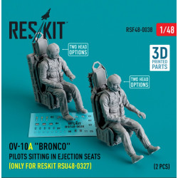 Reskit Rsf48-0038 1/48 Ov10a Bronco Pilots Sitting In Ejection Seats Only For Reskit Rsu48 0327 2 Pcs 3d Printed