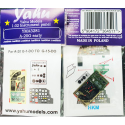 Yahu Model Yma3281 1/32 Instrument Panel A-20g Early Hkm Photo-etched