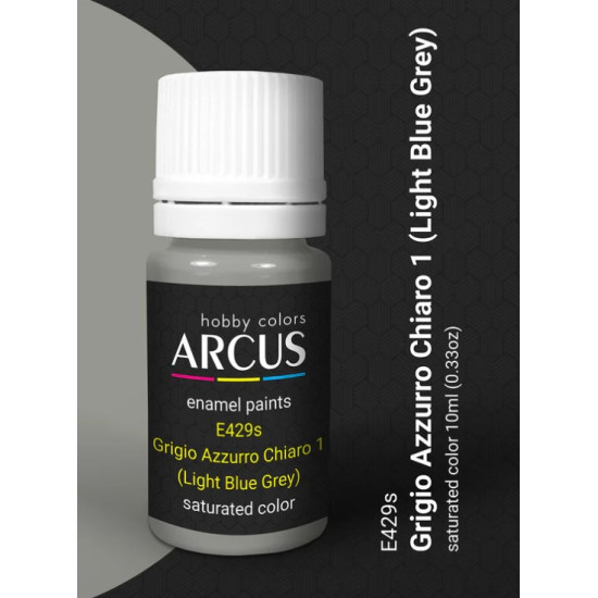 Arcus A429 Acrylic Paint Grigio Azzurro Chiaro 1 Light Blue Grey Saturated Color