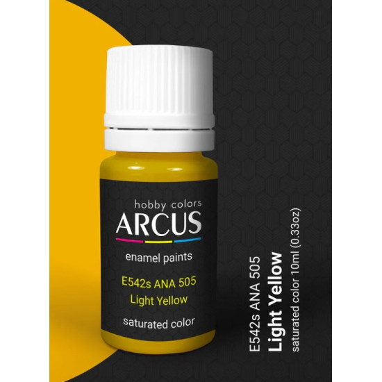 Arcus A542 Acrylic Paint Ana 505 Light Yellow Saturated Color