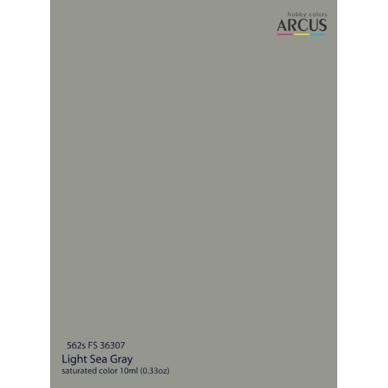 Arcus A562 Acrylic Paint Fs 36307 Light Sea Gray Saturated Color