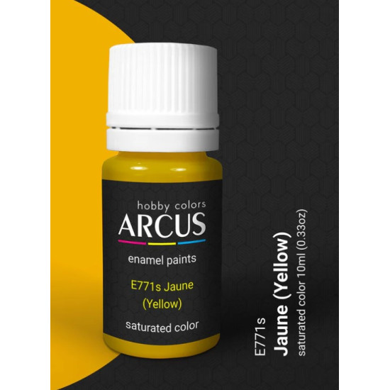 Arcus A771 Acrylic Paint Jaune Yellow Saturated Color