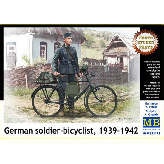 Master Box 35171 1/35 German Soldier Bicyclist 1939 1942 Plastic Figures Kit