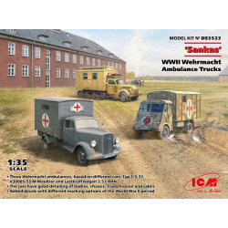 Icm Ds3523 1/35 Sankas Wwii Wehrmacht Ambulance Trucks