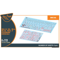 Clear Prop Cpd72008 1/72 Mig 23ml Mla Mld P Mlae Standard Stencils For Cp Kits And Other