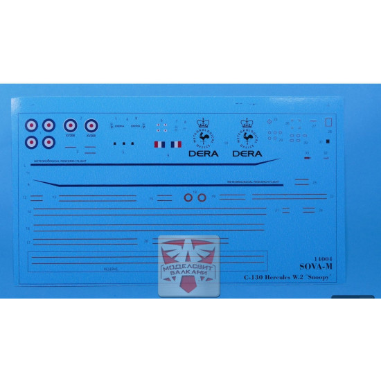 Sova Model 14007 1/144 Ec 130q Meteorological Plastic Model Kit